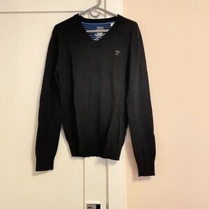 Diesel Sweater Black V-Neck L Cotton